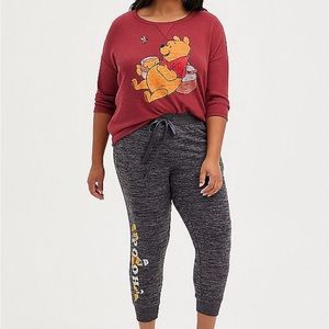 Torrid sold out Disney Winnie the Pooh lounge set